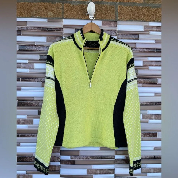 Obermeyer Half Zip vintage sweater Large - Picture 4 of 10